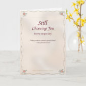Still Choosing You — Anniversary Greeting Card カード (黄色い花)