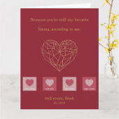 Still Choosing You Valentine カード (黄色い花)