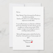 Still Crushing on You Romantic Couple Valentine's  シーズンカード (裏面)