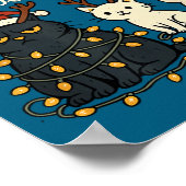 Still Evil, Just Being Festive About It Funny Cat  ポスター (角)