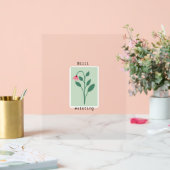 Still Existing Minimalist Flower Stamp Design アクリルサイン (ウェディング)