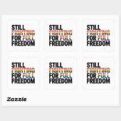 Still Fighting For Full Freedom LGBTQ America 250t スクエアシール (シート)