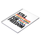 Still Fighting For Full Freedom LGBTQ America 250t ノートブック (左側)