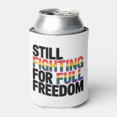 Still Fighting For Full Freedom LGBTQ America 250t 缶クーラー (缶正面)