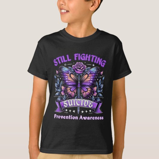 Still Fighting Suicide Prevention Awareness Butter Tシャツ (正面)