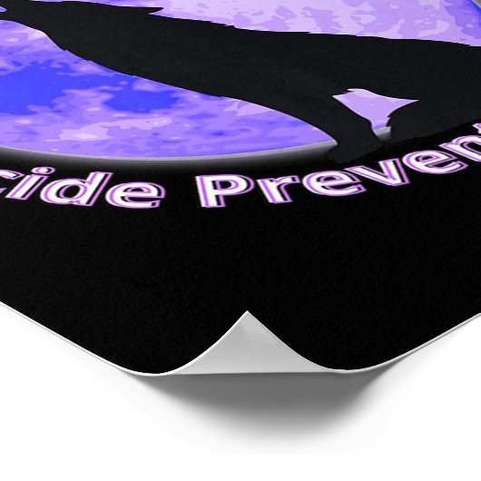 Still Fighting Suicide Prevention Awareness Wolf P ポスター (角)