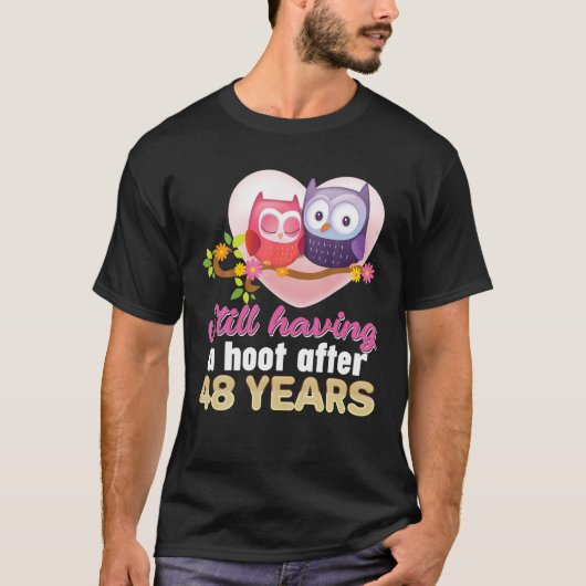 Still Having A Hoot After 48 Year 48Th Wedding Ann Tシャツ (正面)