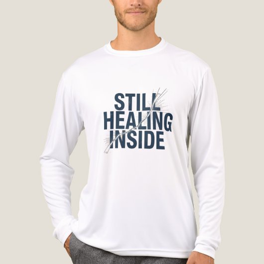Still Healing Inside – Brain Injury Awareness  トライブレンドＴシャツ (正面)