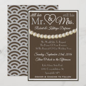 "Still Her Mr & His Mrs" 婚約更新招待状 招待状 (正面/裏面)