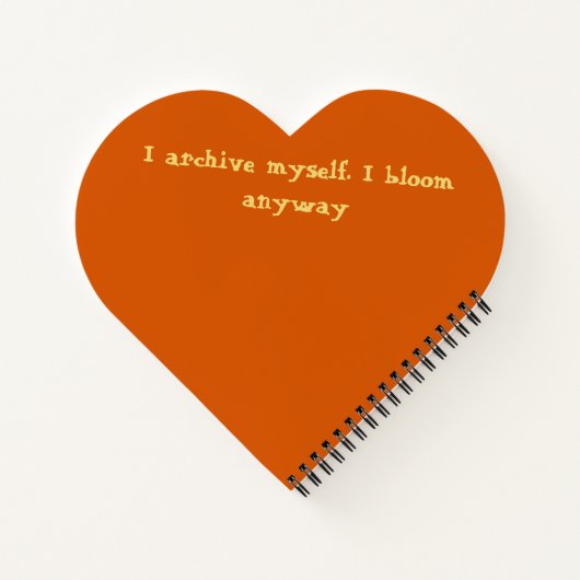 Still I Bloom Heart Journal ノートブック (裏面)