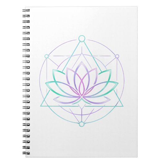 Still I Bloom Neon Lotus Journal ノートブック (正面)