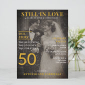 Still in Love Vintage Gold 50th Anniversary 招待状 (スタンド正面)