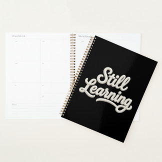 Still Learning Script Typography Spiral Planner プランナー手帳