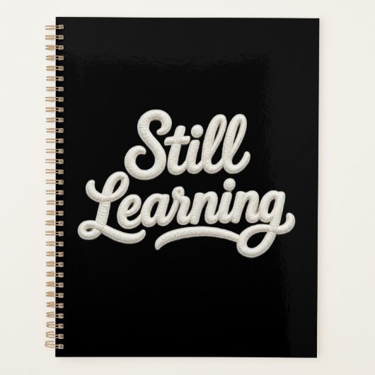Still Learning Script Typography Spiral Planner プランナー手帳 (正面)