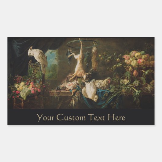 Still Lifeアートステッカー 長方形シール (正面)