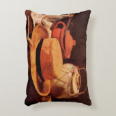 Still Lifeイエローストローハットbyビンセント・ヴァン・ゴッホ アクセントクッション (正面(垂直))