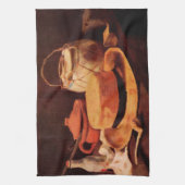 Still Lifeイエローストローハットbyビンセント・ヴァン・ゴッホ キッチンタオル (縦)