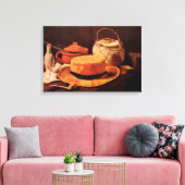 Still Lifeイエローストローハットbyビンセント・ヴァン・ゴッホ キャンバスプリント (インサイチュ (リビング))