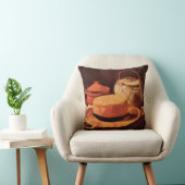 Still Lifeイエローストローハットbyビンセント・ヴァン・ゴッホ クッション (椅子)