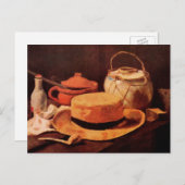Still Lifeイエローストローハットbyビンセント・ヴァン・ゴッホ ポストカード (正面/裏面)