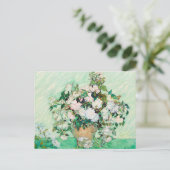 Still Lifeバラin a Vincent vanゴッホ ポストカード (スタンド正面)