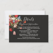 Still Lifeフローラ結婚の詳細と情報カード 出欠カード (正面)