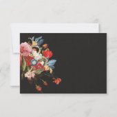 Still Lifeフローラ結婚の詳細と情報カード 出欠カード (裏面)