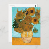Still Life:ひまわり – Vincent van ゴッホ ポストカード (正面/裏面)