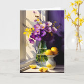 Still Life：人生が終与えわった時 カード (黄色い花)