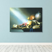 Still Life：人間Lの虚栄心の寓話 キャンバスプリント (インサイチュ (ウッドフロア))