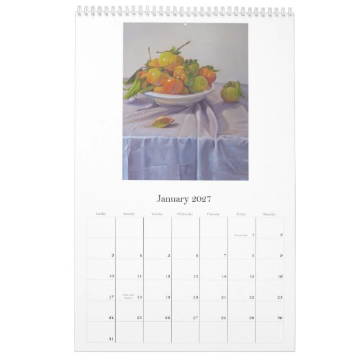 Still Life: A 2015カレンダー カレンダー (1月 2027)