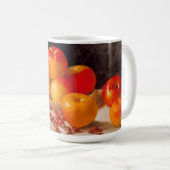 Still Life, Apples and Chestnuts コーヒーマグカップ (正面右)