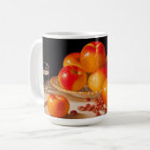 Still Life, Apples and Chestnuts コーヒーマグカップ (正面左)