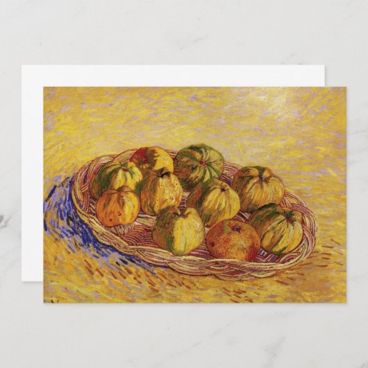 Still Life, Basket of Apple by Vincent van ゴッホ (正面/裏面)
