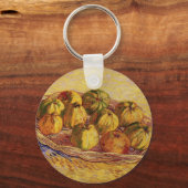 Still Life, Basket of Apple by Vincent van ゴッホ キーホルダー (正面)