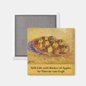 Still Life, Basket of Apple by Vincent van ゴッホ マグネット (正面/裏面)