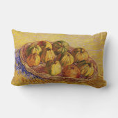 Still Life, Basket of Apple by Vincent van ゴッホ ランバークッション (裏面)