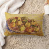 Still Life, Basket of Apple by Vincent van ゴッホ ランバークッション (ブランケット)