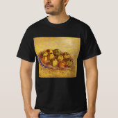 Still Life, Basket of Apple by Vincent van ゴッホ Tシャツ (正面)