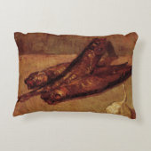 Still Life Bloaters and Garnic by Vincent van ゴッホ アクセントクッション (裏面)