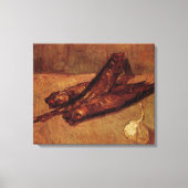 Still Life Bloaters and Garnic by Vincent van ゴッホ キャンバスプリント (正面)