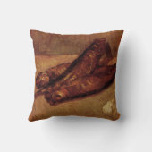 Still Life Bloaters and Garnic by Vincent van ゴッホ クッション (裏面)