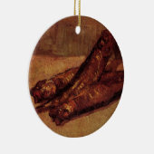 Still Life Bloaters and Garnic by Vincent van ゴッホ セラミックオーナメント (右)