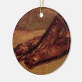 Still Life Bloaters and Garnic by Vincent van ゴッホ セラミックオーナメント (左)