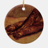 Still Life Bloaters and Garnic by Vincent van ゴッホ セラミックオーナメント (裏面)