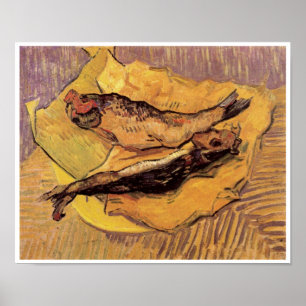 Still Life Bloaters and Garnic by Vincent van ゴッホ ポスター