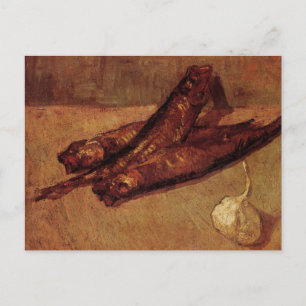 Still Life Bloaters and Garnic by Vincent van ゴッホ ポストカード