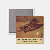 Still Life Bloaters and Garnic by Vincent van ゴッホ マグネット (正面/裏面)