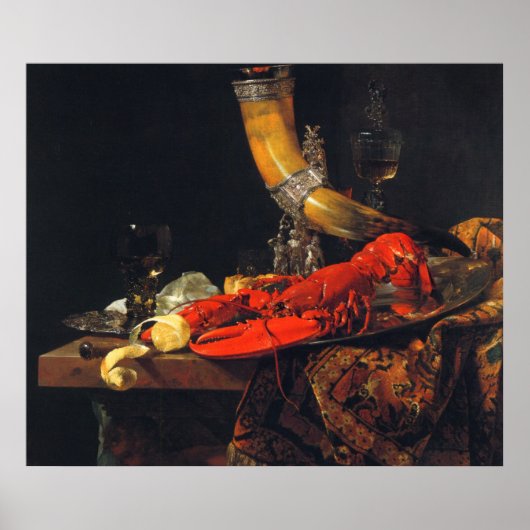 Still life by Willem Kalf ポスター (正面)