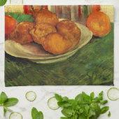 Still Life DecanterとLemons by Vincent van ゴッホ キッチンタオル (折り畳み)